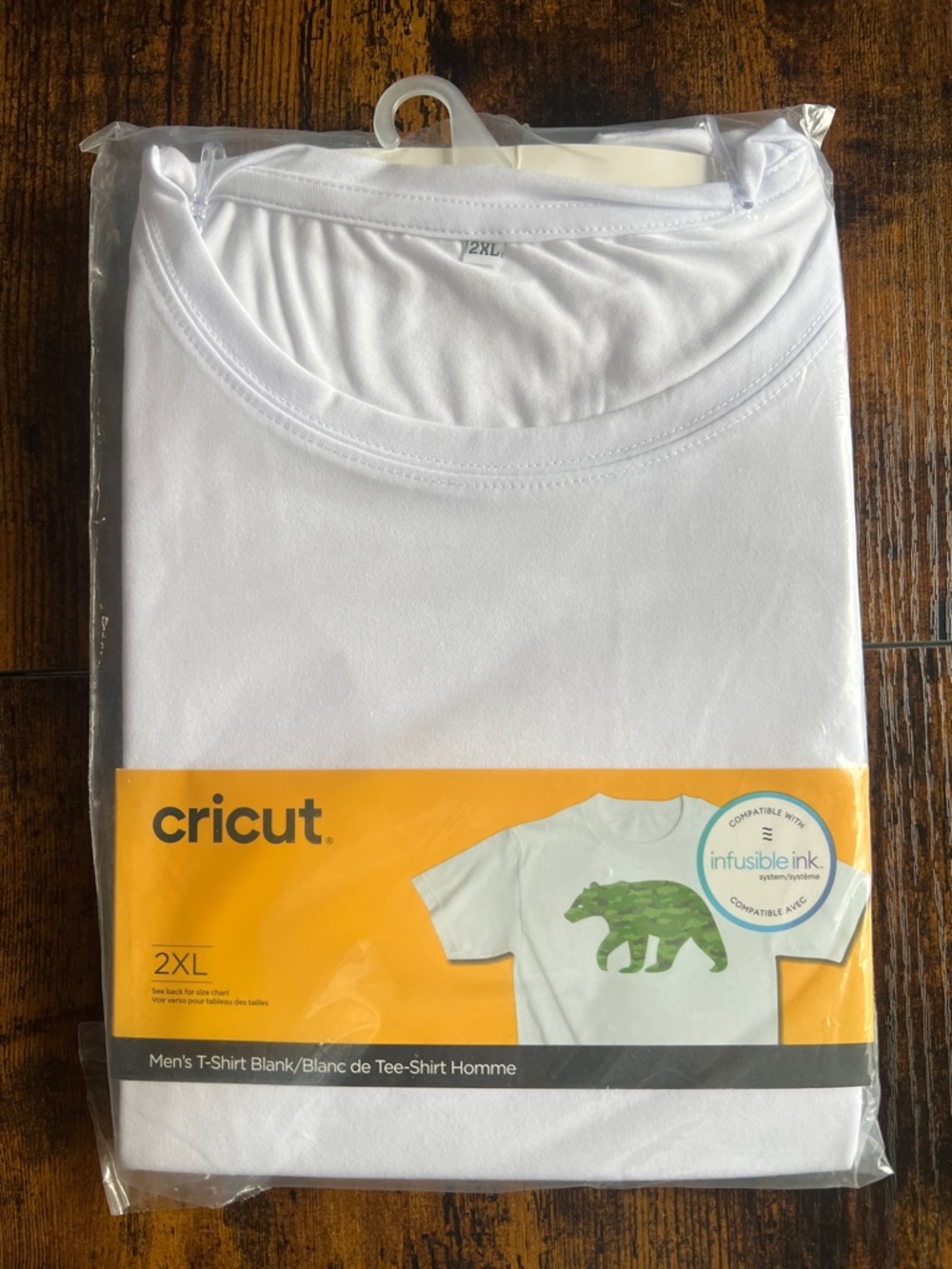 Cricut Men's sublimation White T-Shirt Blank 2XL